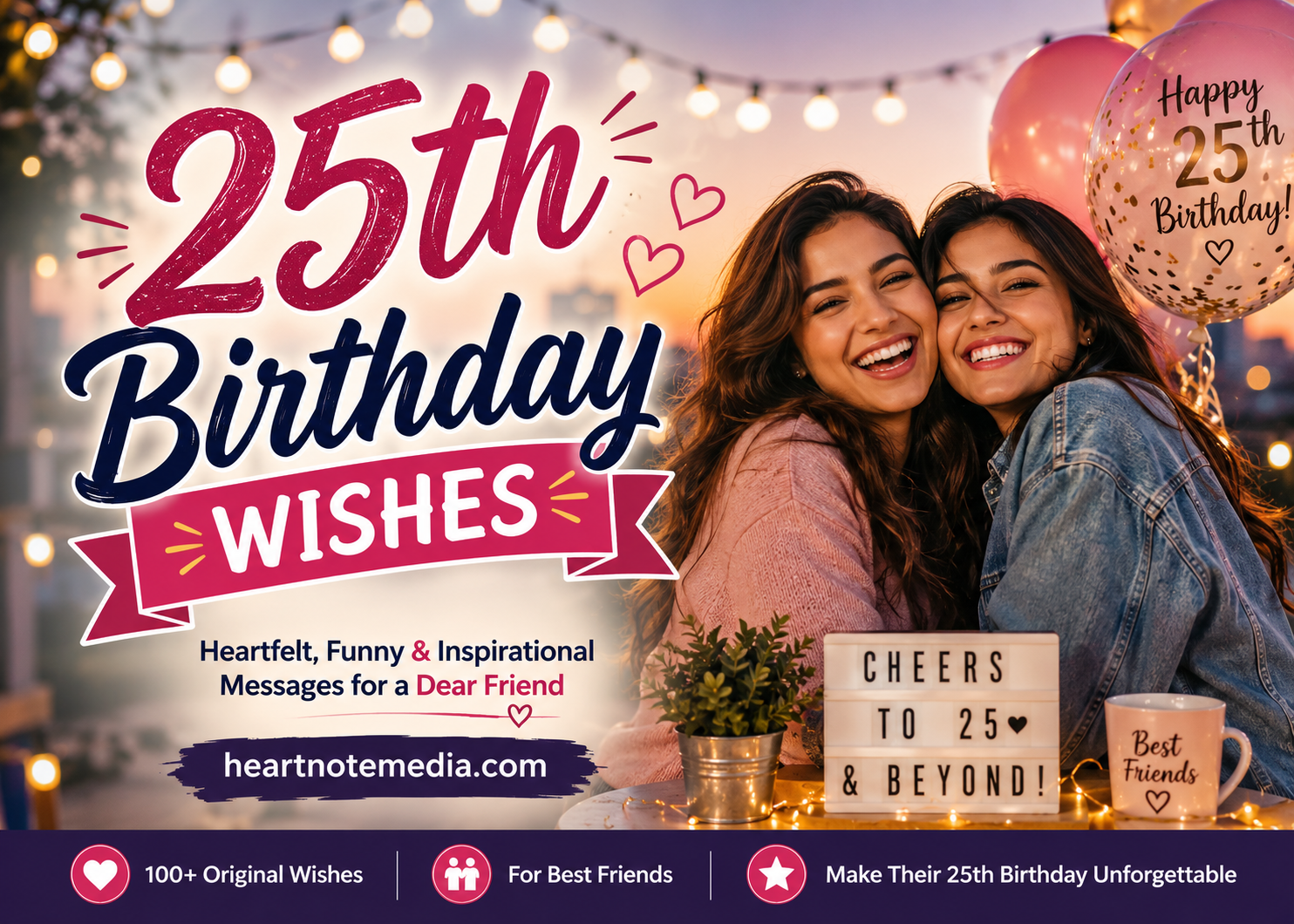 25th Birthday Wishes: 150 Heartfelt, Funny & Inspirational Messages
