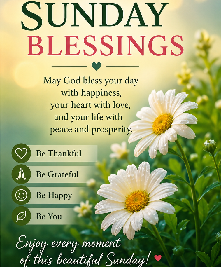 150+ Sunday Blessings Quotes and Pictures