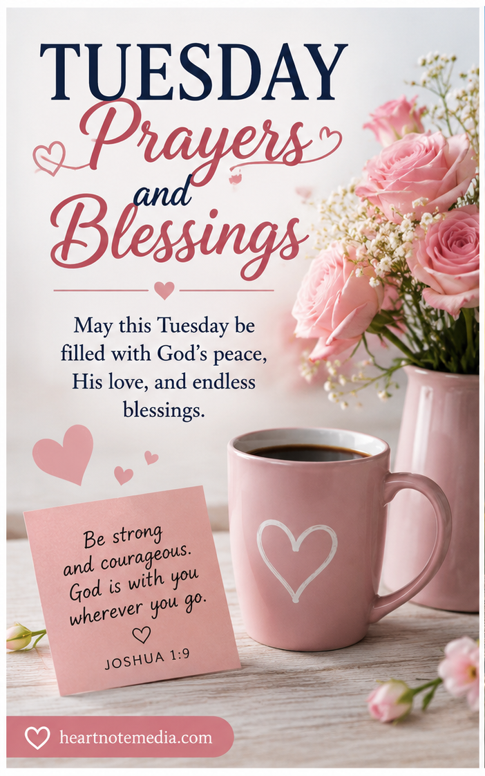 Tuesday Prayers and Blessings: 100 Inspiring Messages