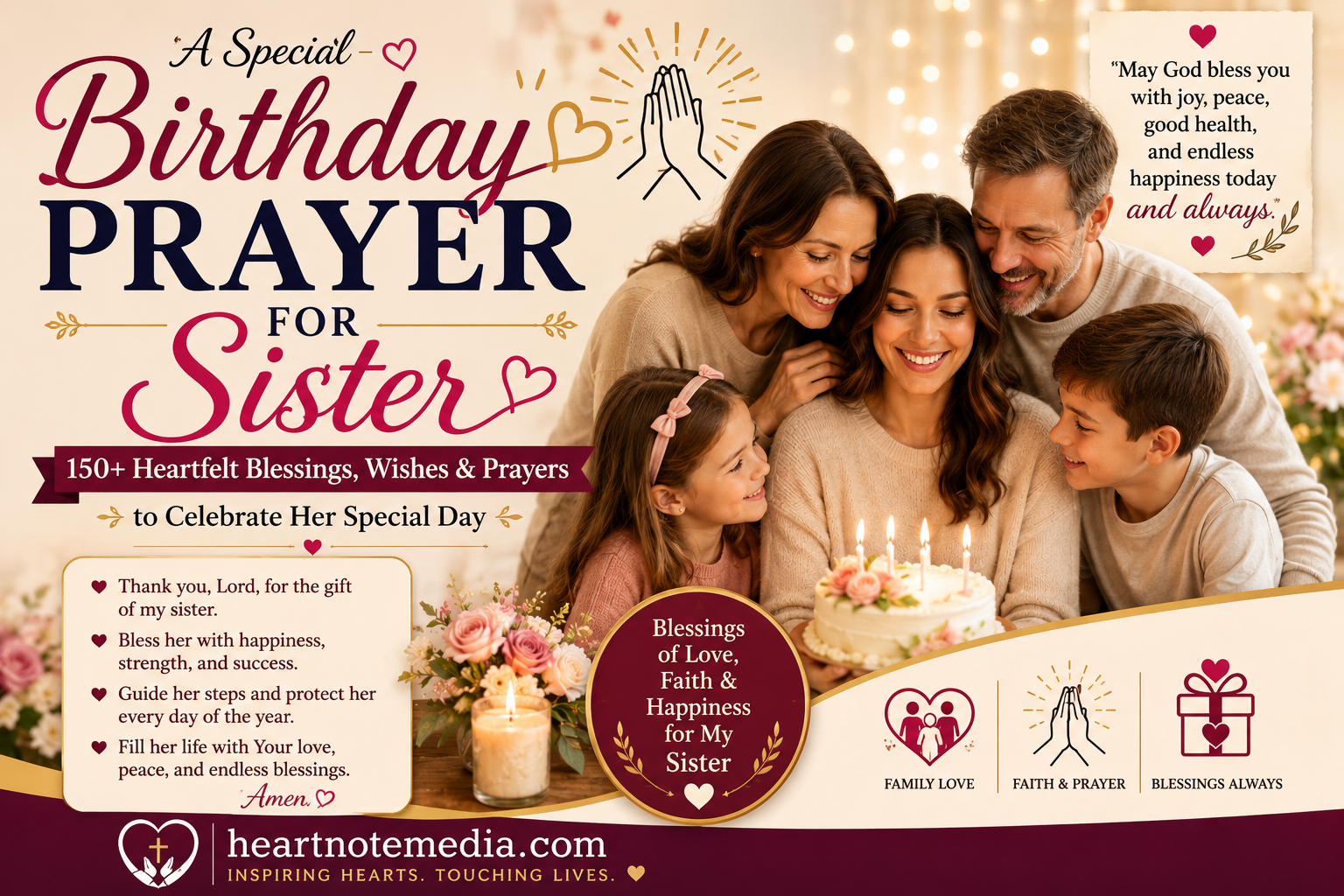 Birthday Prayer for Sister: 150+ Heartfelt Blessings & Wishes