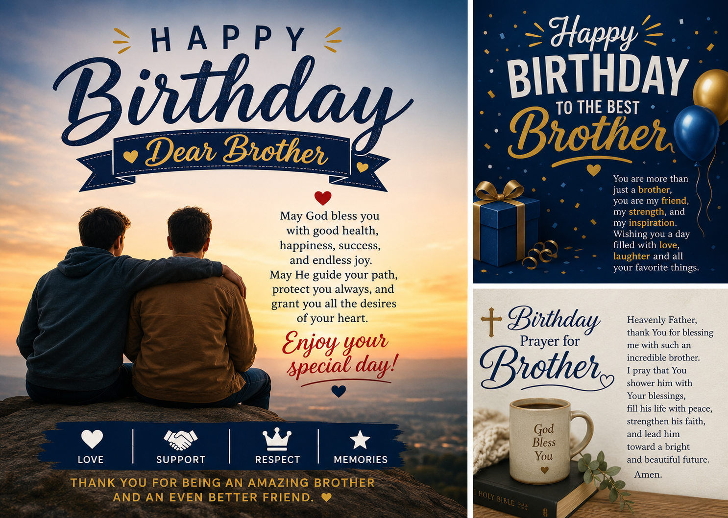 Birthday Prayer for Brother: 120+ Heartfelt Blessings, Wishes & Messages