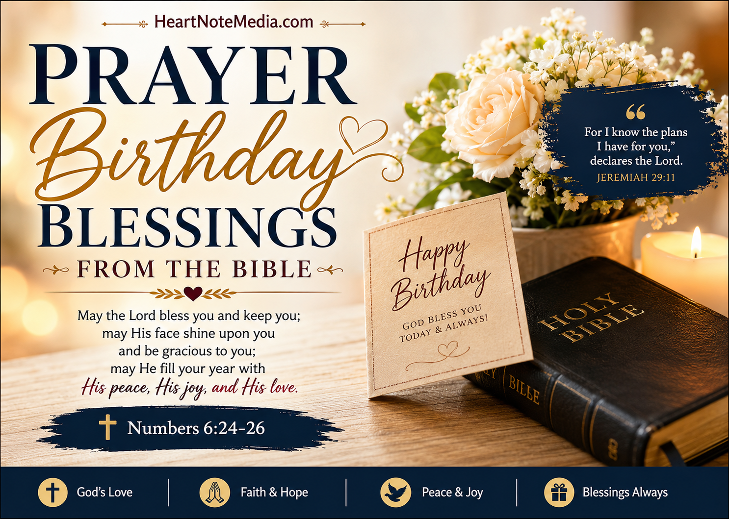 Prayer Birthday Blessings From the Bible: 75+ Christian Prayers