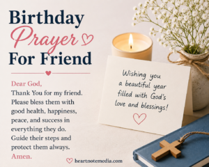 Birthday prayer for friend with beautiful birthday blessings and faith-inspired message