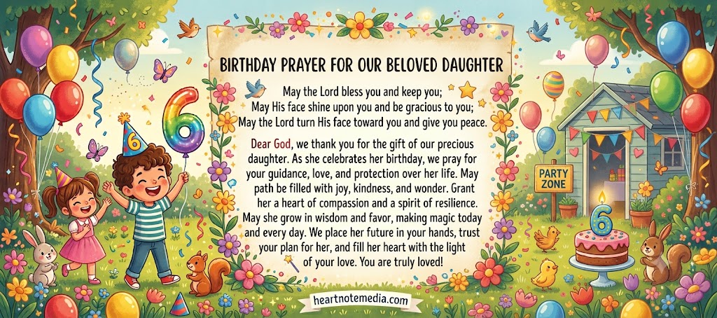 Birthday prayer for daughter with heartfelt Christian blessings and prayers