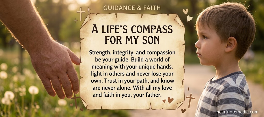 Birthday prayer for son with a heartfelt blessing quote and heartnotemedia.com
