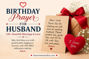 Birthday prayer for husband with heartfelt Christian birthday blessings