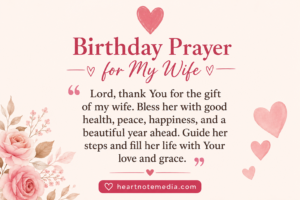 Birthday prayer for wife with heartfelt Christian blessings