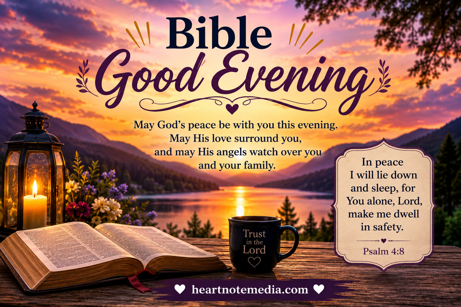 Good Evening Blessings to End Your Day with Peace & Joy