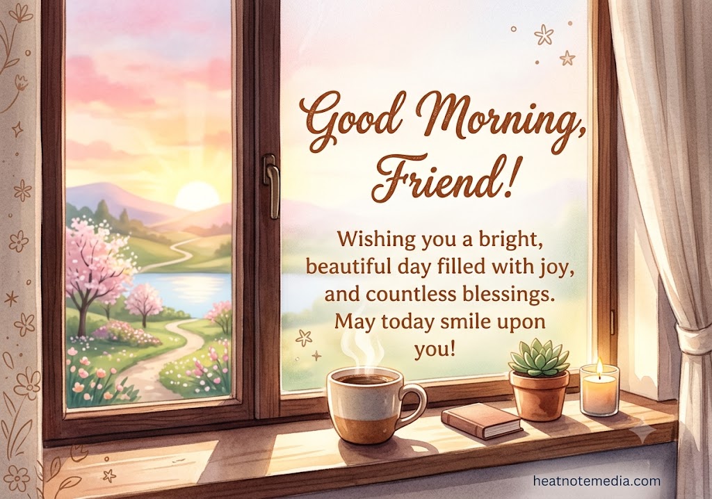 Good Morning Message for Friend | Sweet, Funny & Inspirational Wishes