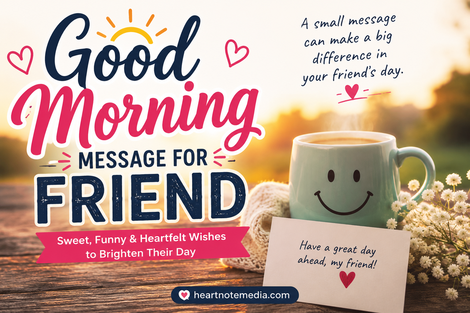 Good Morning Message for Friend | Sweet, Funny & Inspirational Wishes