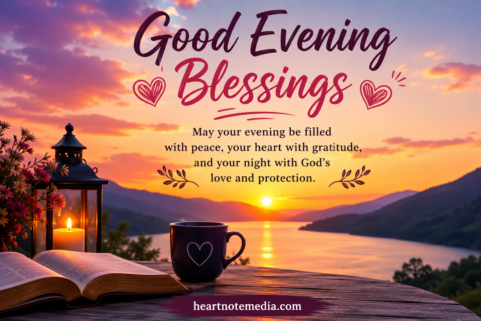Good Evening Blessings to End Your Day with Peace & Joy