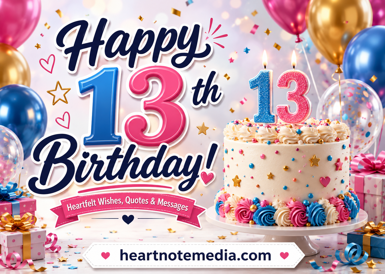 Happy 13th Birthday Wishes, Quotes & Messages