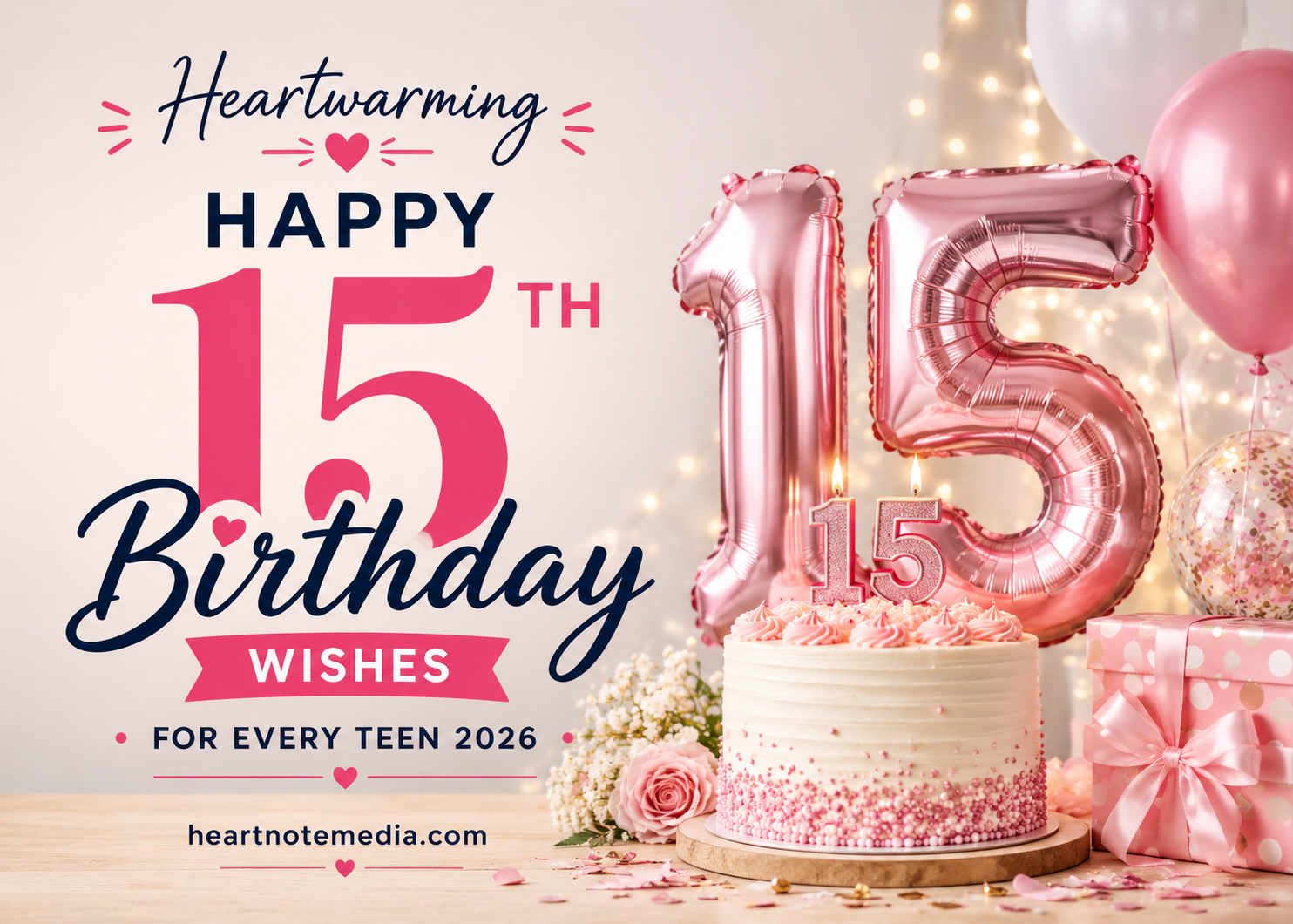 Happy 15th birthday wishes and heartwarming messages for every teen
