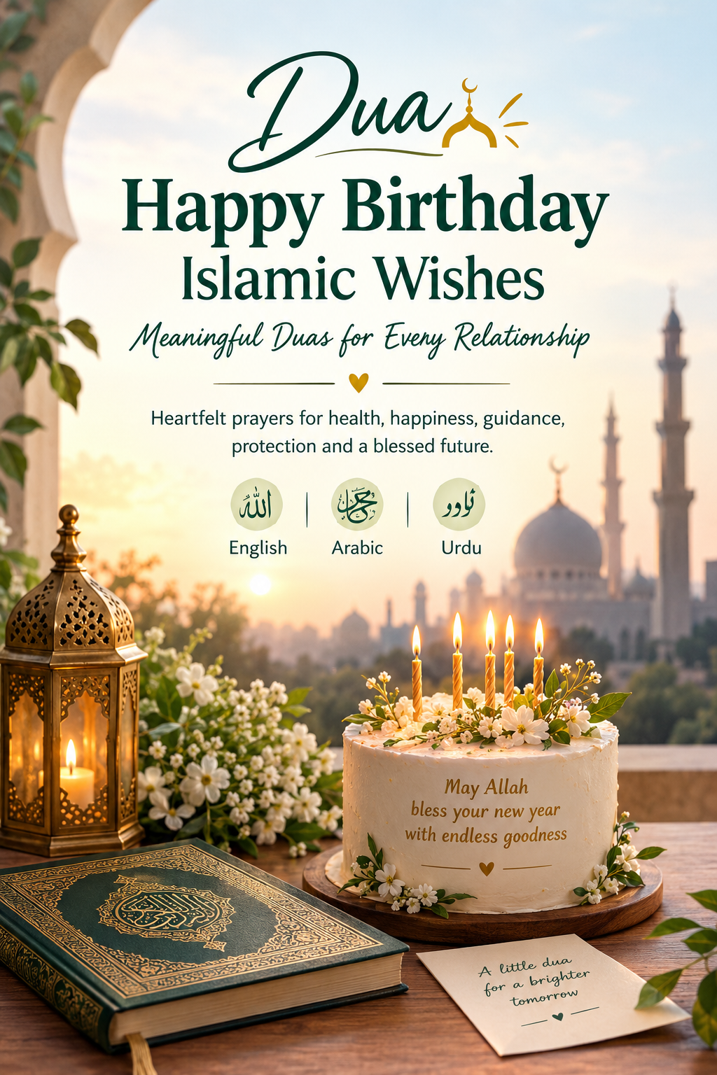 Dua Happy Birthday Islamic Wishes